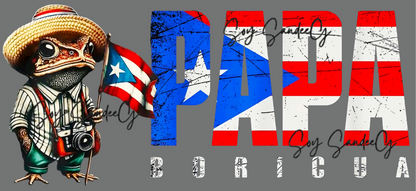 Papa Boricua - UVDTF Wrap for cups/hard surfaces sticker