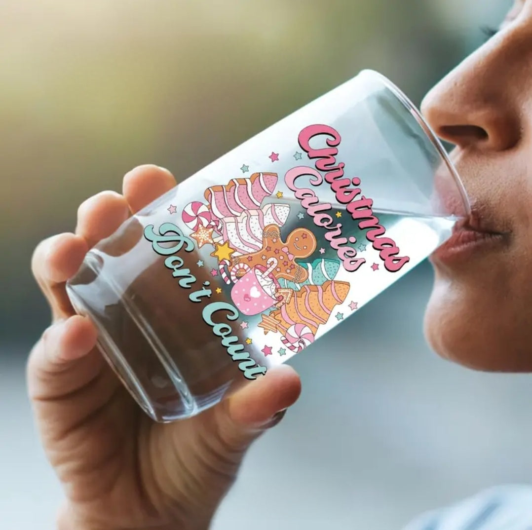 Christmas Calories Don't Count - UVDTF Decal for cups/hard surfaces sticker