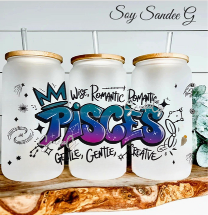 Graffiti Pisces - UVDTF Wrap for cups/hard surfaces sticker