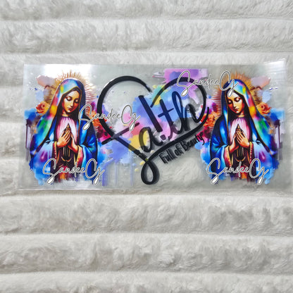 Faith Virgen - UVDTF Wrap for cups/hard surfaces sticker