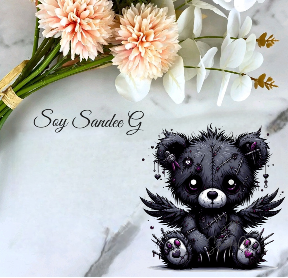 Gothic Bear - UVDTF Decal for cups/hard surfaces sticker