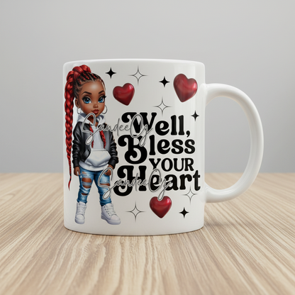 Well Bless Your Heart - UVDTF Decal for cups/hard surfaces sticker