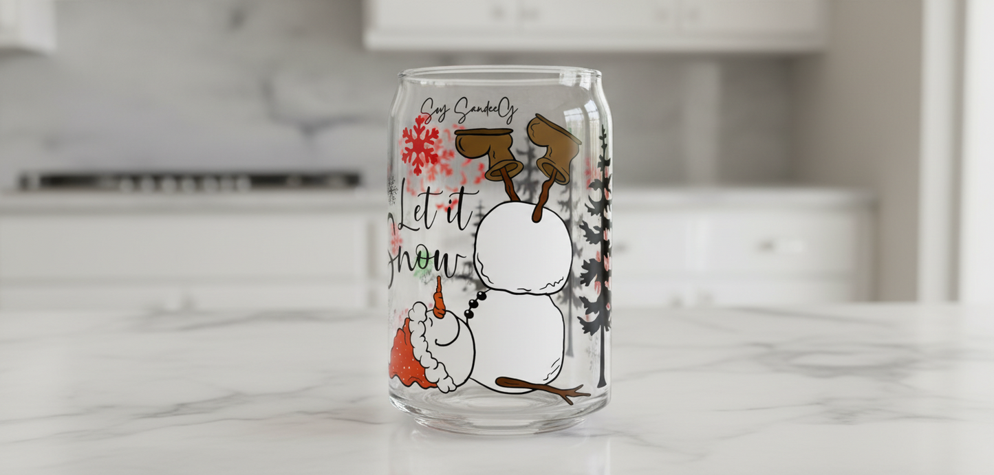 Let it Snow - UVDTF Wrap for cups/hard surfaces sticker