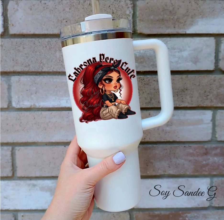 Cabrona Pero Cute - UVDTF Decal for cups/hard surfaces sticker