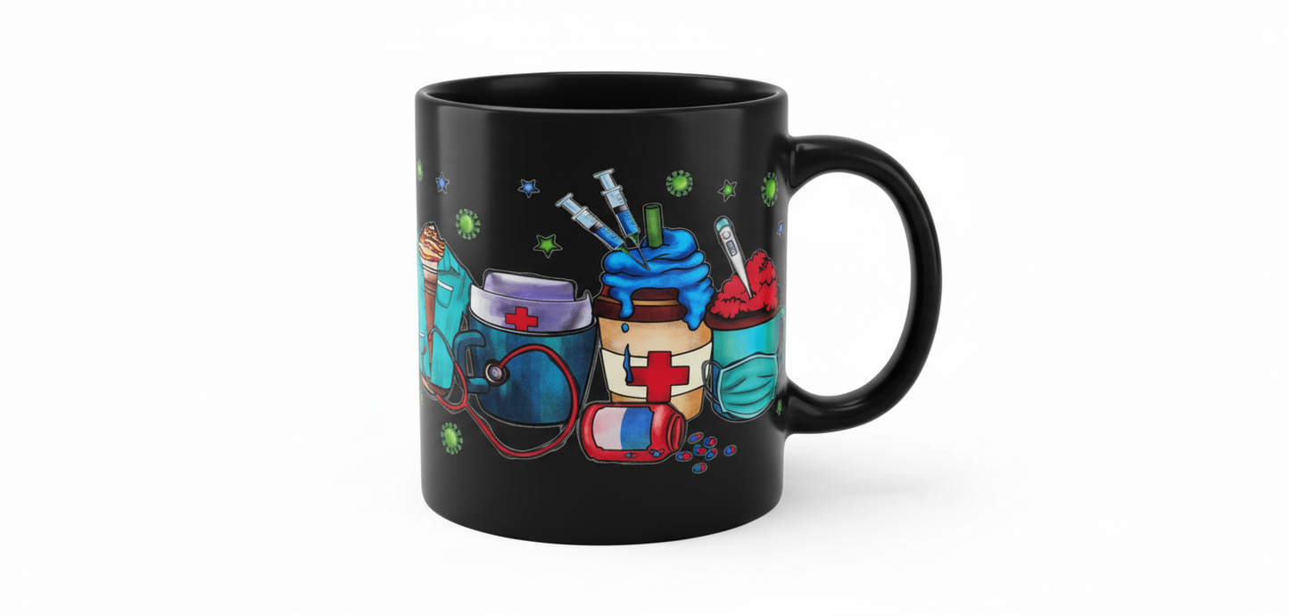 Nurse Short Cups - UVDTF Wrap for cups/ hard surfaces sticker