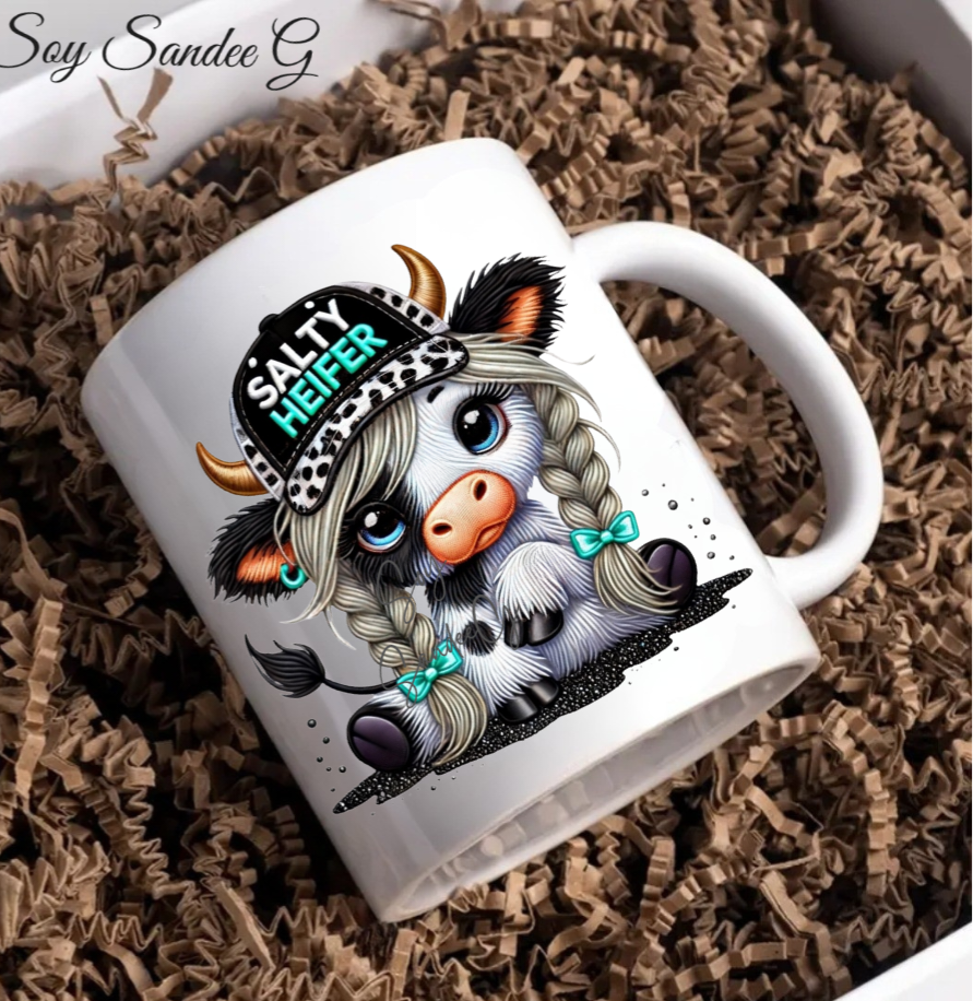 Salty Heifer - UVDTF Decal for cups/hard surfaces sticker