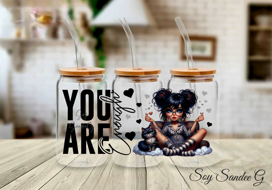 You Are Enough Cutie - UVDTF Wrap for cups/hard surfaces sticker