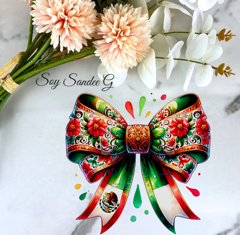 Mexican Coquette Bow #2 - UVDTF Decal for cups/hard surfaces