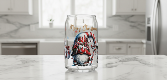 Merry Christmas Red Gnomes - UVDTF Wrap for cups/hard surfaces sticker