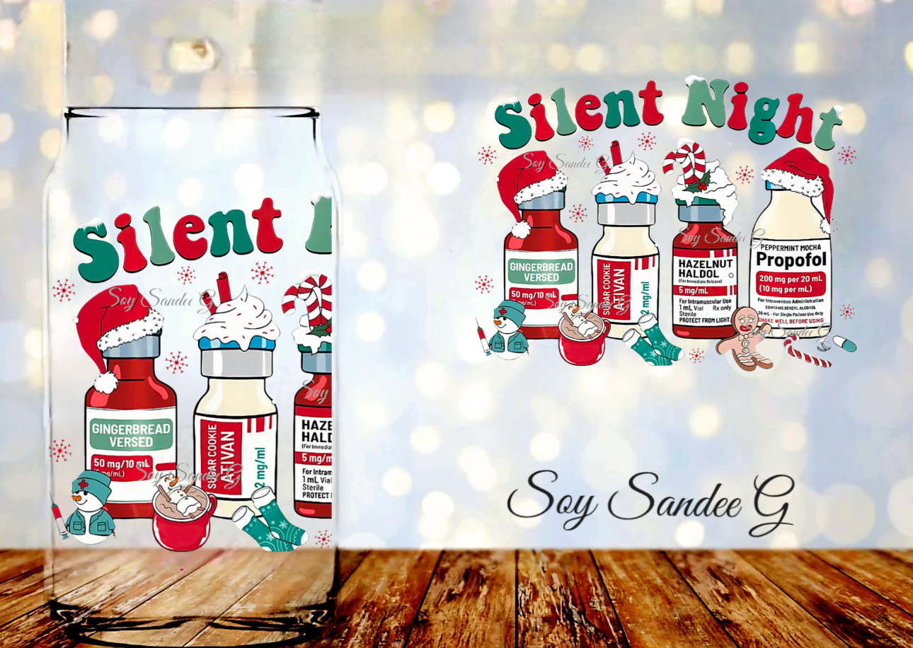Silent Night - UVDTF Decal for cups/hard surfaces sticker