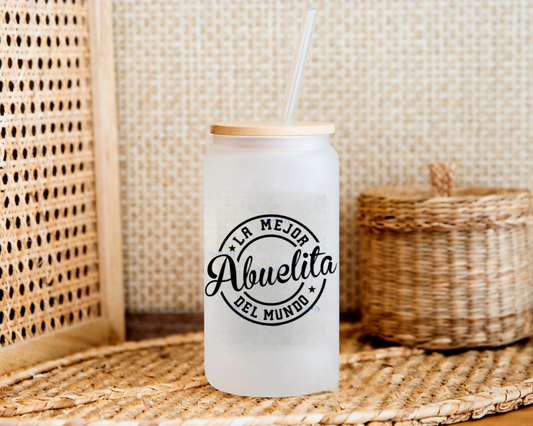 La Mejor Abuelita del Mundo (The Best Grandma in the World) - UVDTF Decal for cups/hard surfaces