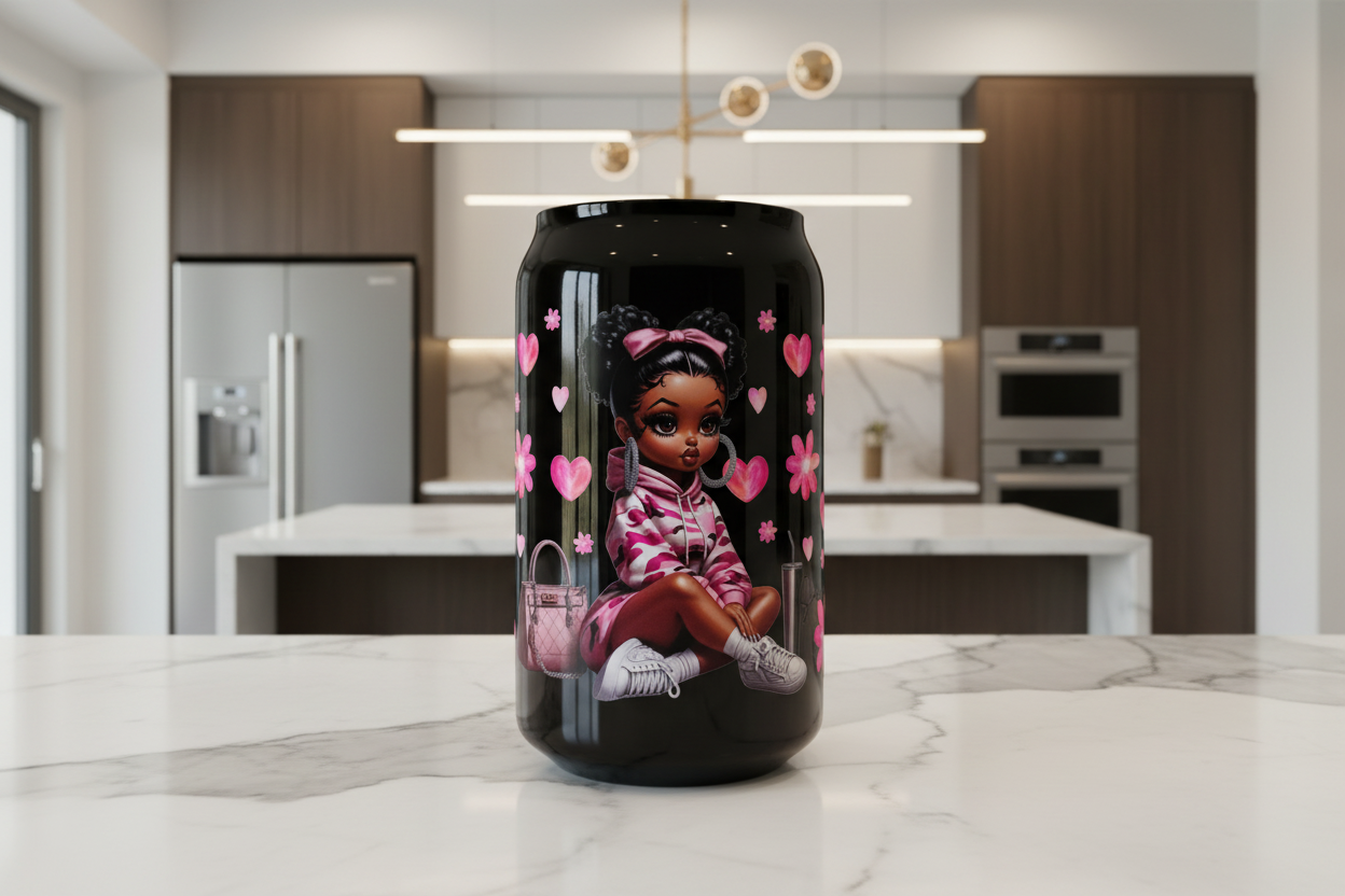 Pink Cutie - UVDTF Wrap for cups/hard surfaces sticker