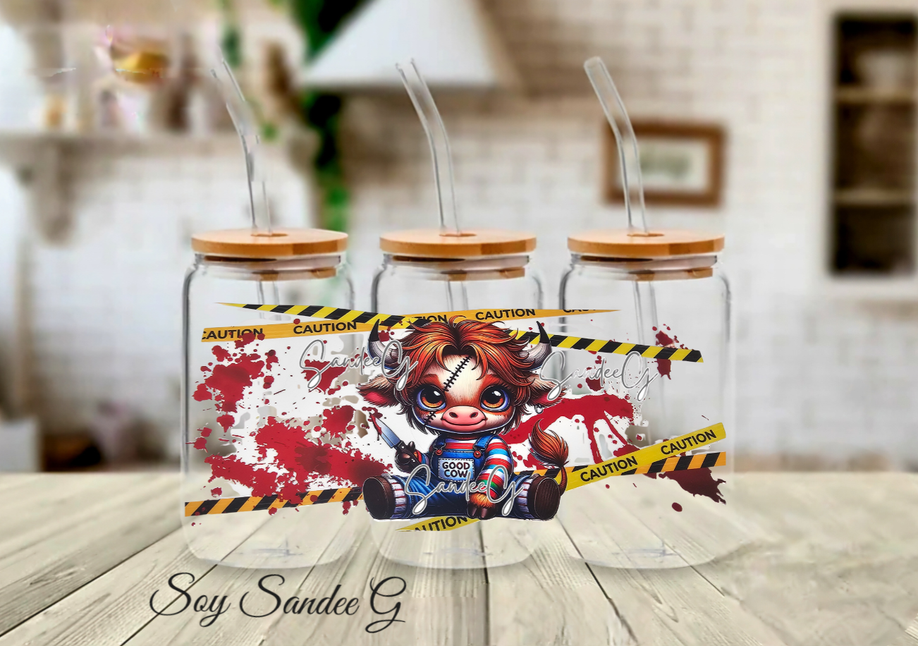 True Crime Cow - UVDTF Wrap for cups/hard surfaces sticker