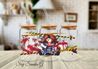 True Crime Cow - UVDTF Wrap for cups/hard surfaces sticker