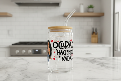 Ocupada Haciendo Nada - UVDTF Wrap for cups/hard surfaces sticker