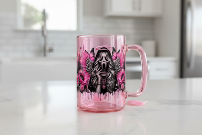 Pink Ghostface - UVDTF Wrap for cups/hard surfaces sticker