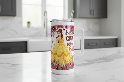 Just a Girl who Loves Belle - UVDTF Wrap for cups/hard surfaces sticker