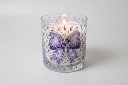 Purple Louis Vuitton Bow - UVDTF Wrap for cups/hard surfaces sticker
