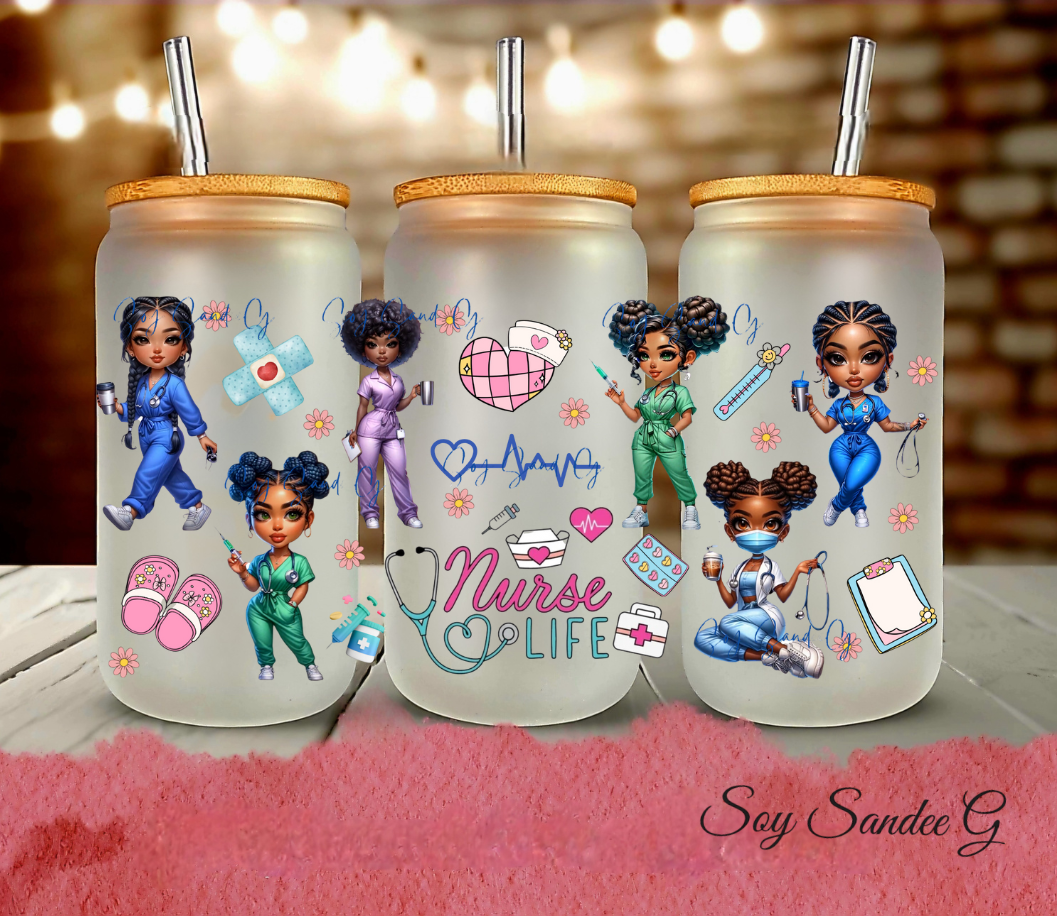 Pretty Nurse Life - UVDTF Wrap for cups/hard surfaces sticker