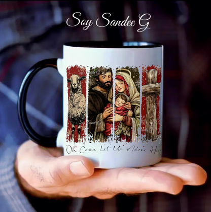 Oh Come Let Us Adore Him - UVDTF Decal for cups/hard surfaces sticker