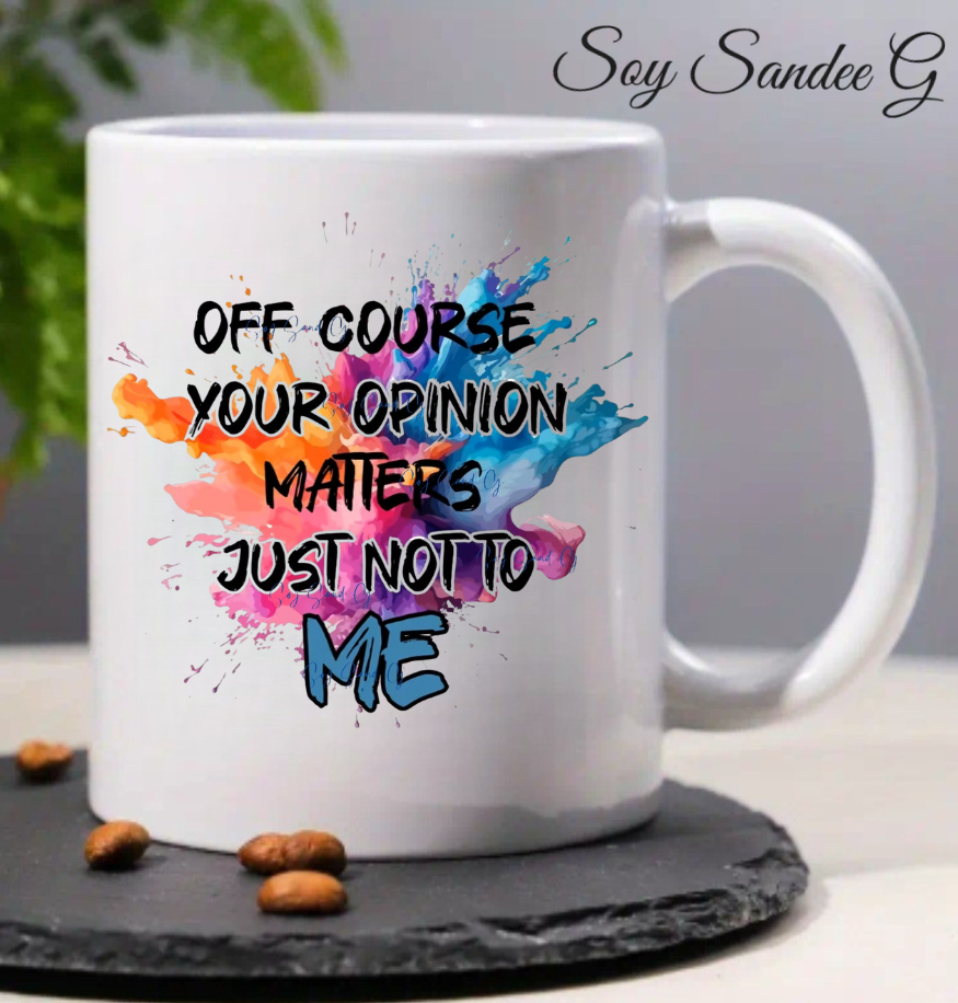 Off Course Your Opinion Matters - UVDTF Decal for cups/hard surfaces sticker
