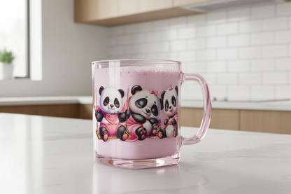 Pandas -  UVDTF wrap for cups/hard surfaces sticker