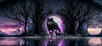 Purple Wolves - UVDTF Wrap for cups/hard surfaces sticker