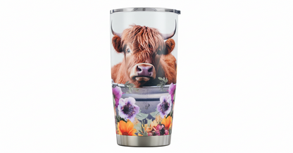 Highland Cow #9 - UVDTF Wrap for cups/hard surfaces sticker