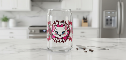 Happy Coffee Cat  - UVDTF Wrap for cups/hard surfaces sticker