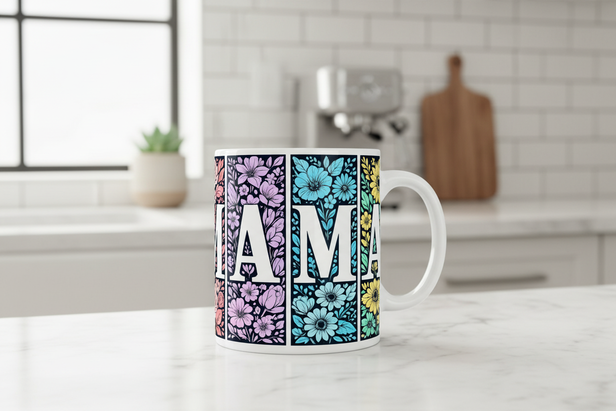 Flowered Mama - UVDTF Decal for cups/hard surfaces sticker