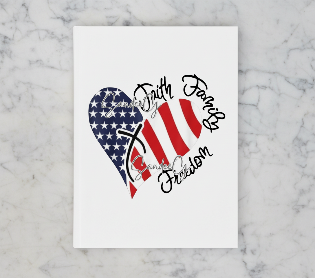 Faith, Family, Freedom Heart - UVDTF Decal for cups/hard surfaces sticker