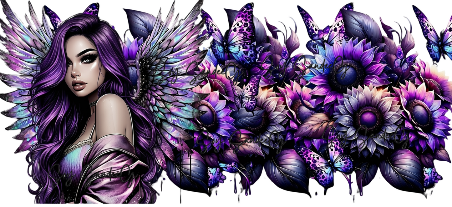 Purple Angel - UVDTF Wrap for cups/hard surfaces sticker