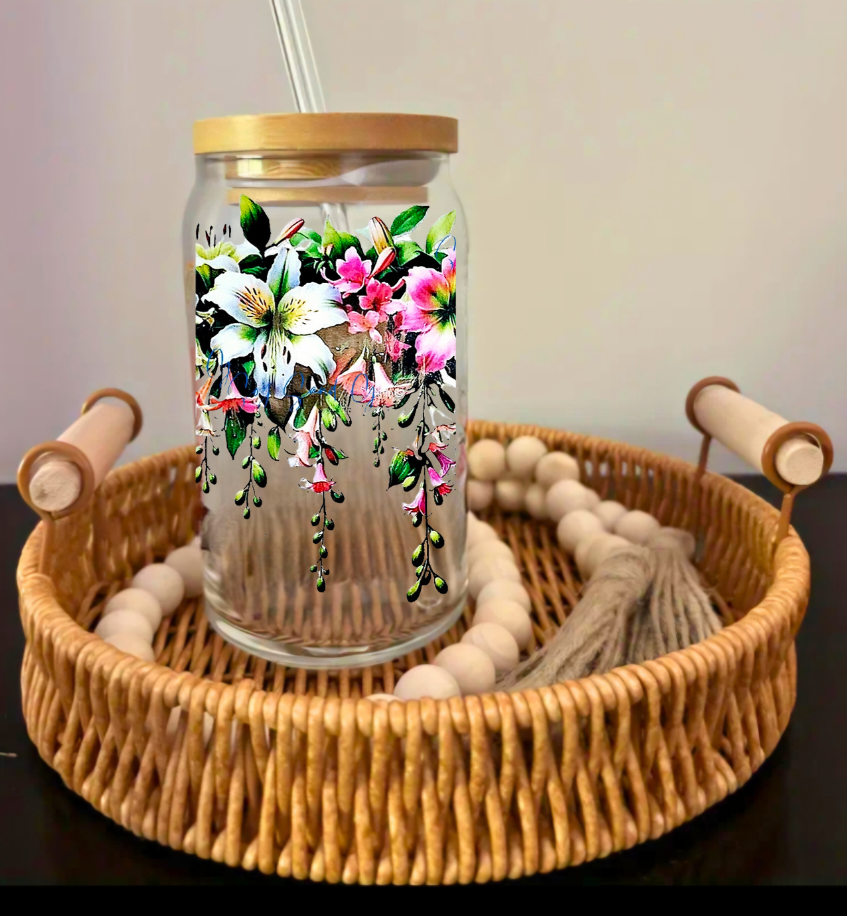 Flower Garland - UVDTF wrap for cups/hard surfaces