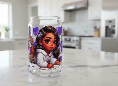 Purple Writing Cutie - UVDTF Wrap for cups/hard surfaces sticker