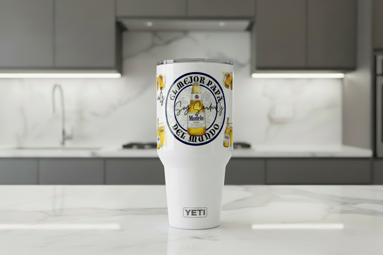 Papá Modelo - UVDTF Wrap for cups/hard surfaces sticker