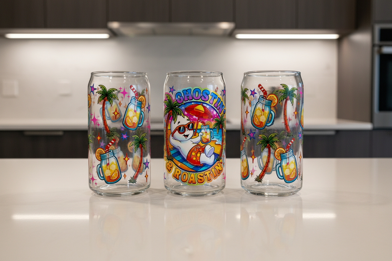 Ghostin" & Roastin' - UVDTF Wrap for cups/hard surfaces sticker