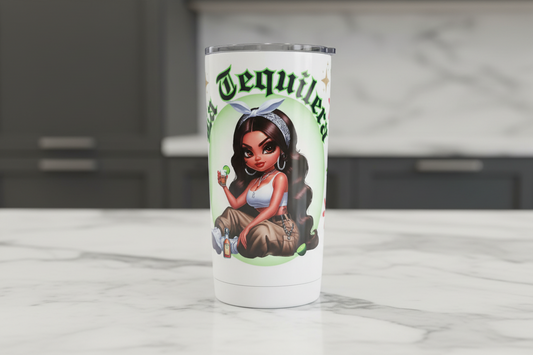 La Tequilera (Tequila Girl) - UVDTF Wrap for cups/hard surfaces sticker