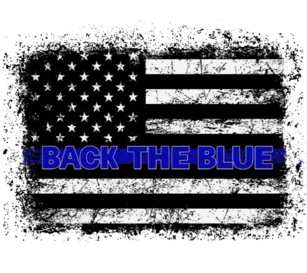 Back the Blue Flag - UVDTF Decal for cups/hard surfaces sticker