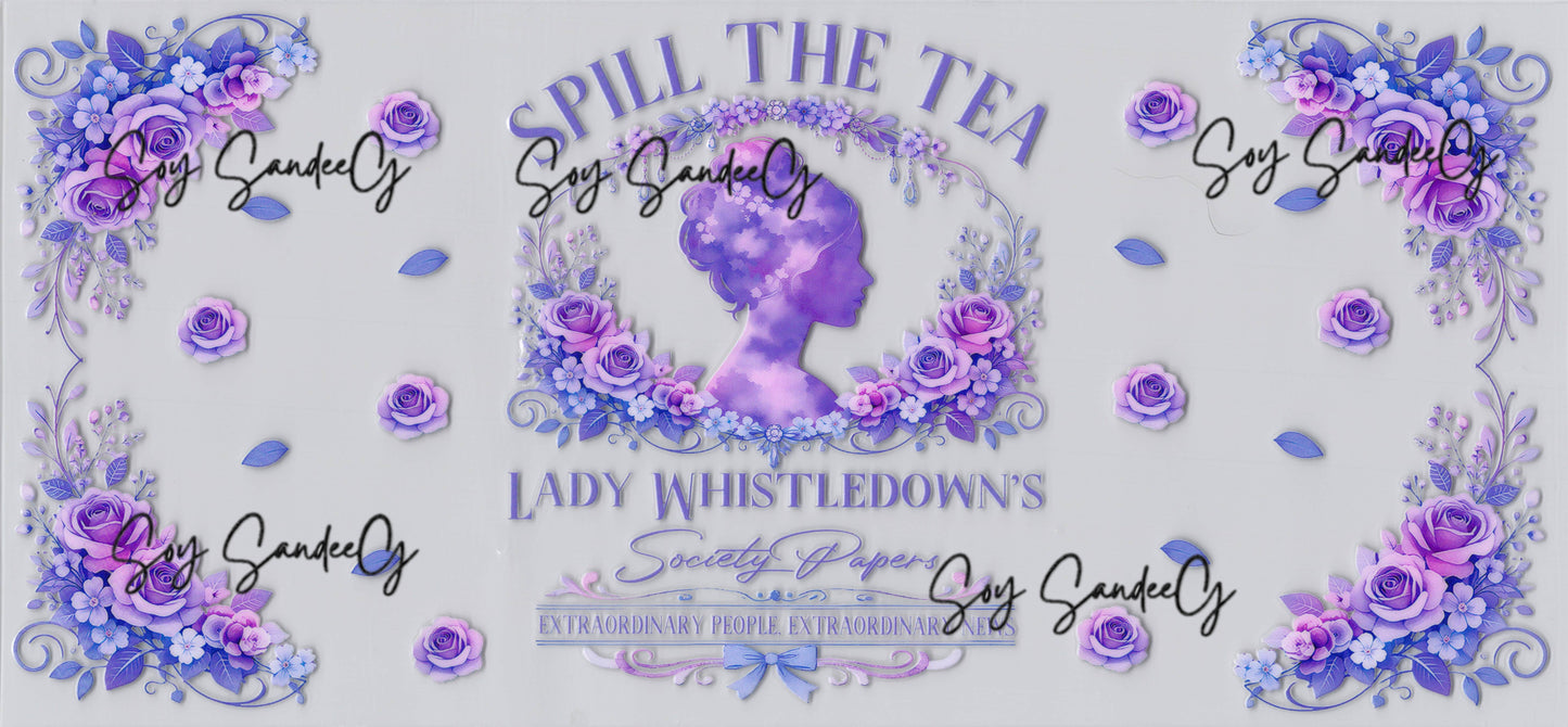 Spill the Tea - UVDTF Wrap for cups/hard surfaces sticker