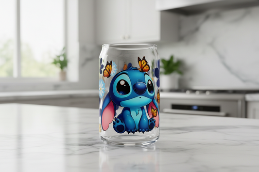 Stitch Butterflies - UVDTF Wrap for cups/hard surfaces sticker