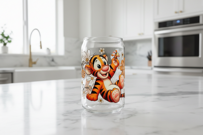 Flowered Tiger - UVDTF Wrap for cups/hard surfaces sticker