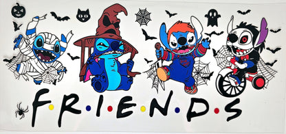 Halloween Friends Stitch UVDTF Wrap