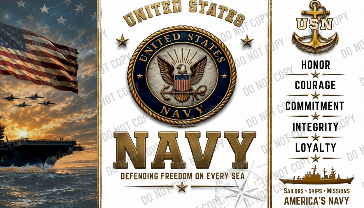 Navy - UVDTF Wrap for cups/hard surfaces sticker