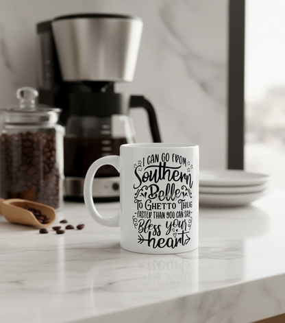 I Can Go From Southern Belle - UVDTF Decal for cups/hard surfaces sticker