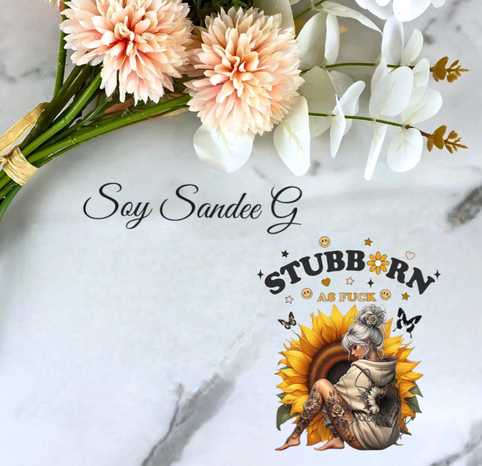 Stubborn - UVDTF decal for cups/hard surfaces sticker