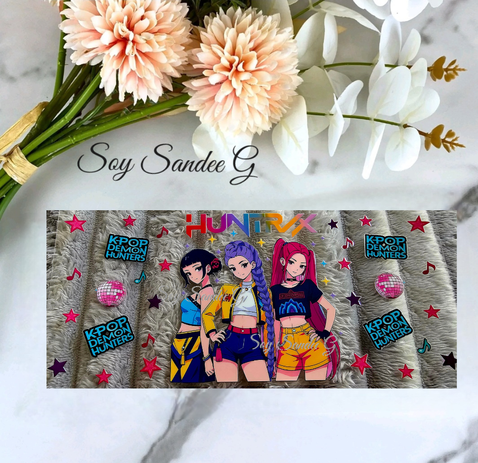 Huntrix - UVDTF Wrap for cups/hard surfaces sticker