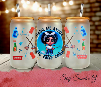 Nadie Me Ayuda (No One Helps Me) - UVDTF Wrap for cups/hard surfaces sticker