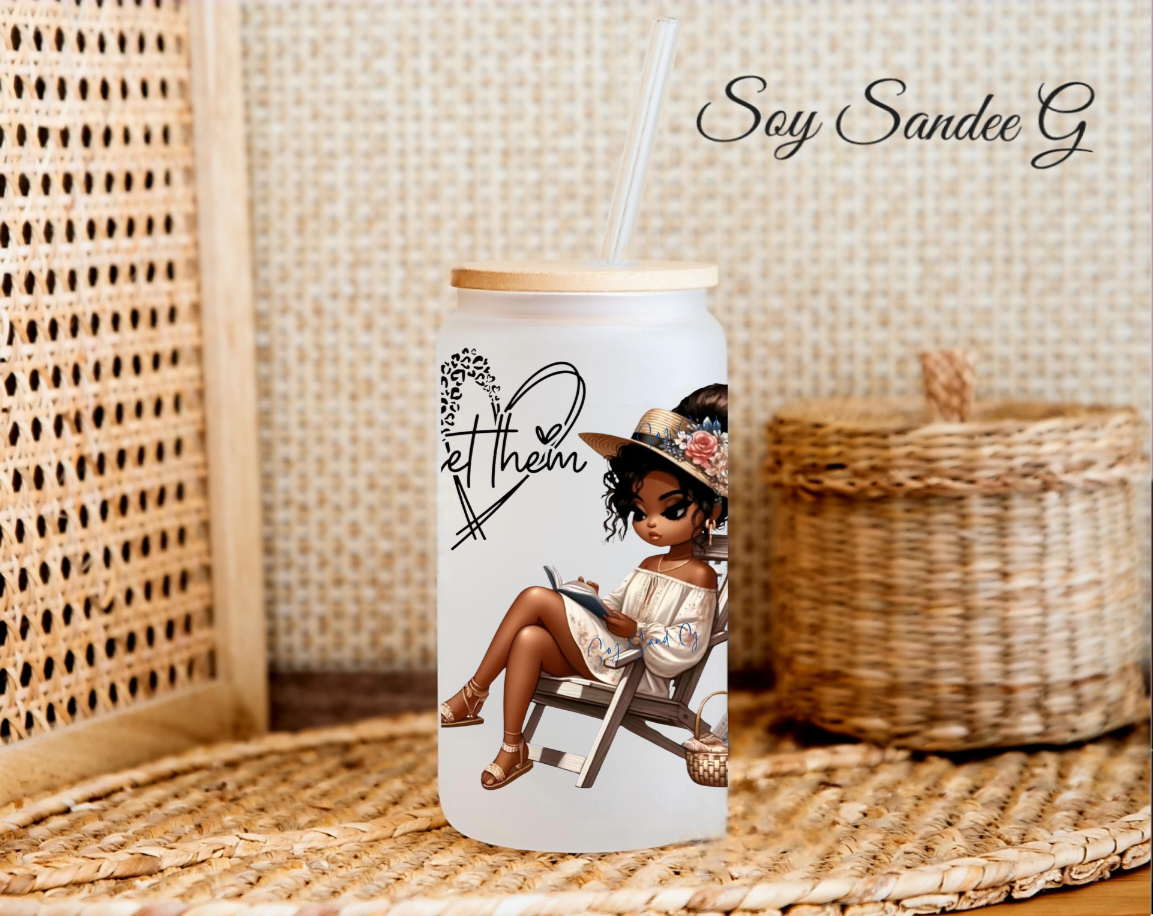 Shhh... No me hables hasta que mi taza esté vacía Calcomanía UVDTF