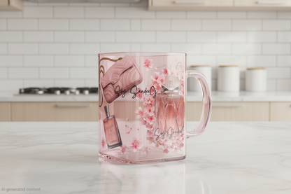 Pink Perfume & Bags - UVDTF wrap for cups/hard surfaces sticker