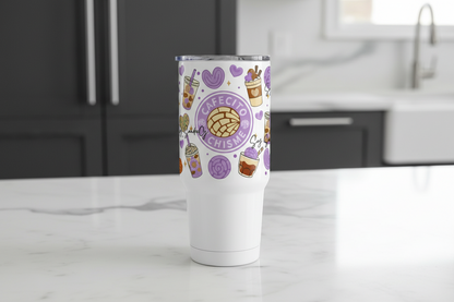 Cafecito y Chisme Purple - UVDTF Wrap for cups/hard surfaces sticker